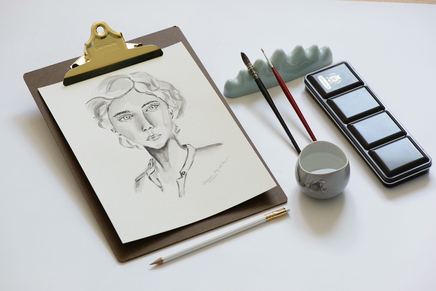 Portraet Zeichnungen, Menschen zeichnen mit Bleistift und Aquarell, Portraet Aquarell Malerei, personalisierte Zeichnungen, personalisierte Menschen Malerei, personalisierte fashion illustration, 