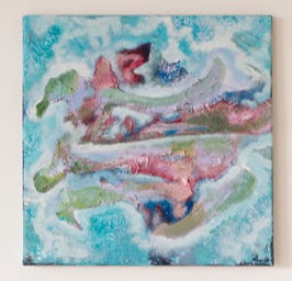 original acrylmalerei auf leinwand, mixed media artwork