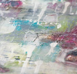 Malerei mit Acryl und anderen Materialien