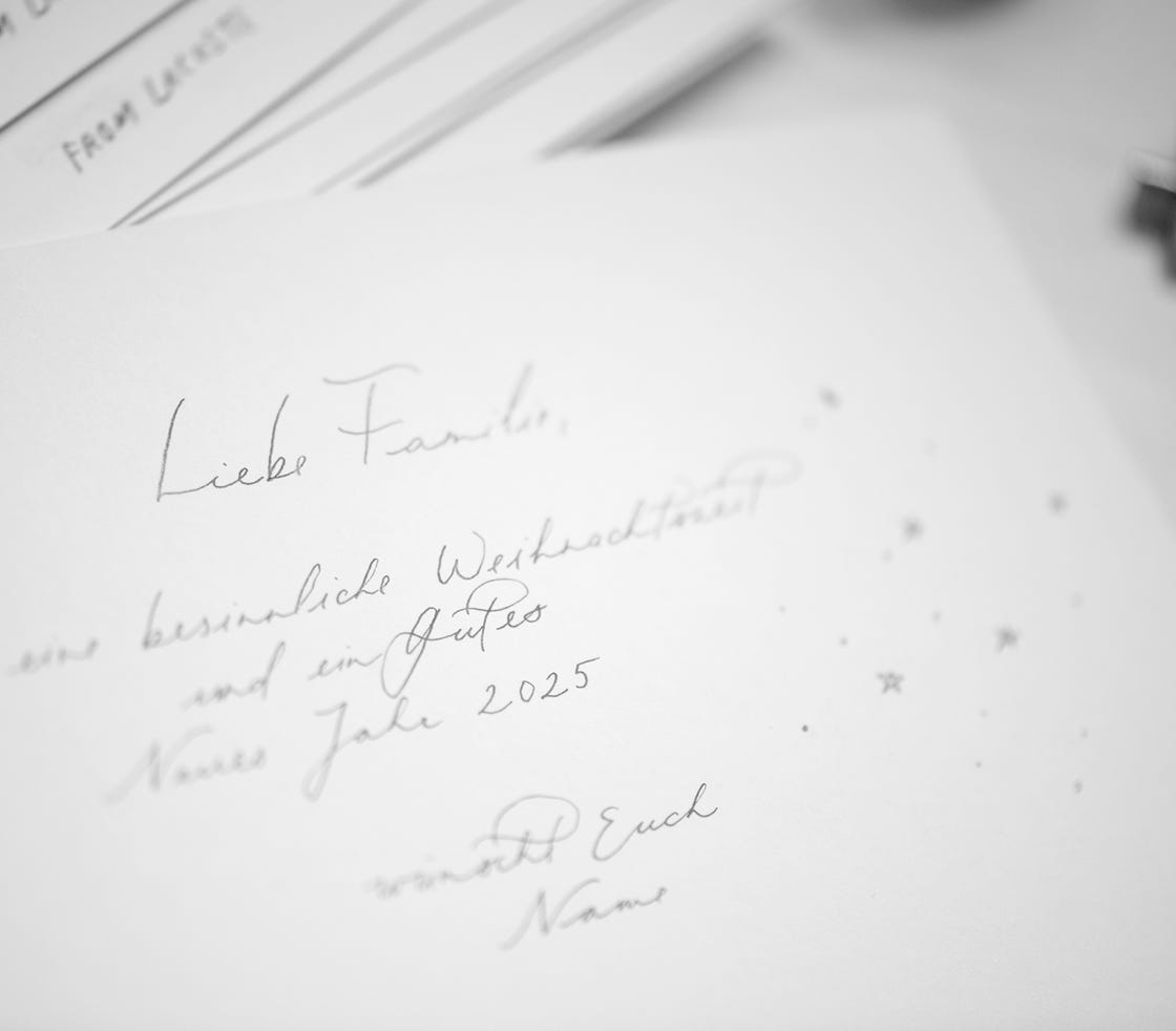 Live Event Kalligraphie und Illustration, Event Veranstaltung Kalligrafie, handgeschriebene und kalligraphierte Karten