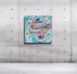 acryl painting on canvas