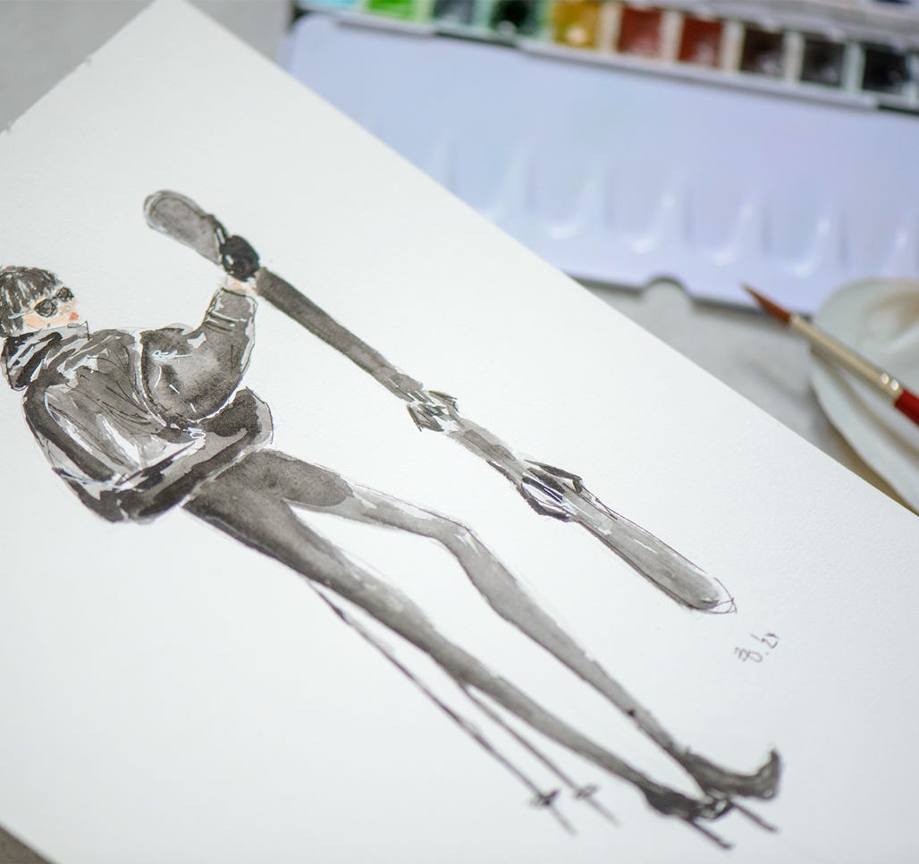 Fashion illustration mit aquarell, Malerei mit Wasserfarben, personalisierte Menschen Malerei, personalisierte Kunstwerke, illustration with watercolor